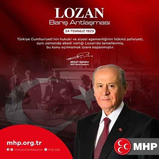 Afyonkarahisar MHP İl Başkanlığı'ndan Lozan Açıklaması