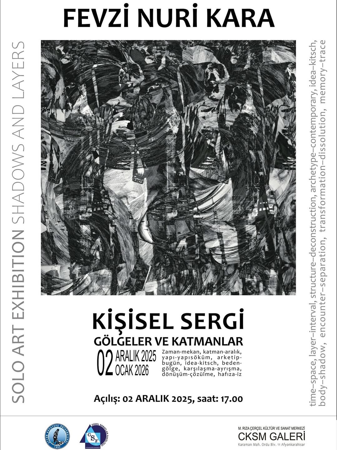 Afyon Kocatepe Üniversitesi'nde Bugün: Fevzi Nuri Kara'nın Kişisel Sergisi