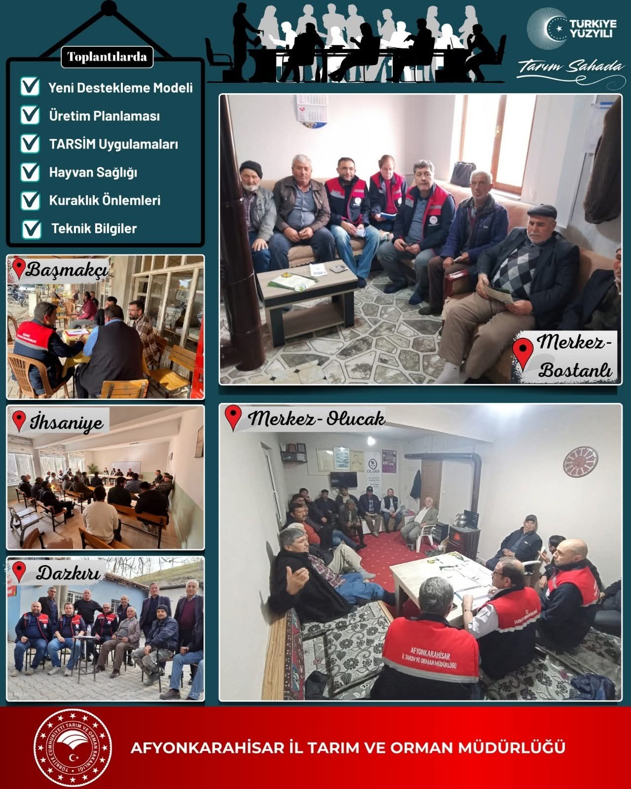 Çiftçilerle Buluşma Toplantıları Afyonkarahisar'da Devam Ediyor