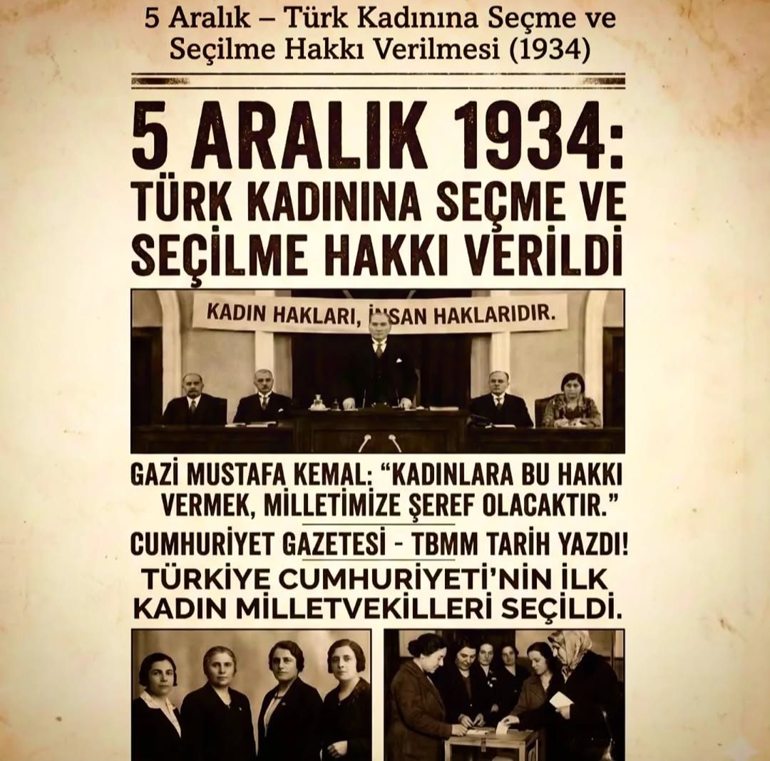 5AralıkDünyaKadınHaklarıGünü Kutlu Olsun!