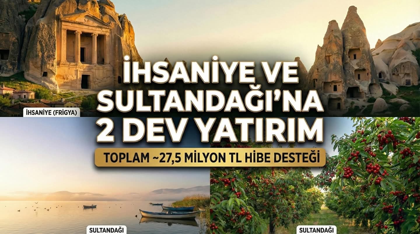 İhsaniye ve Sultandağı'na Kırsal Kalkınma Projeleri İçin Hibe Desteği Onaylandı