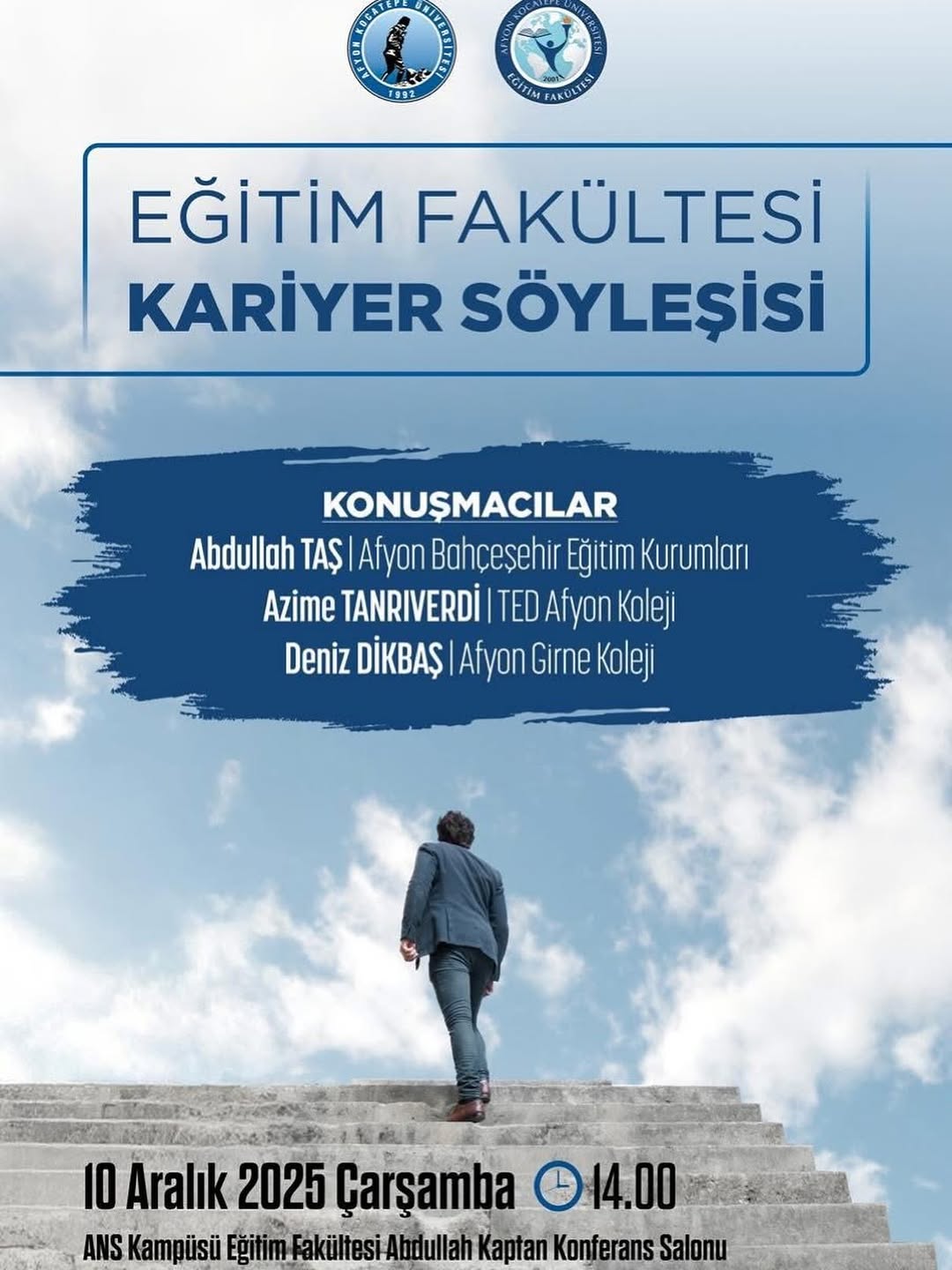 Afyon Kocatepe Üniversitesi'nde Bugün: Eğitim Fakültesi Kariyer Söyleşisi