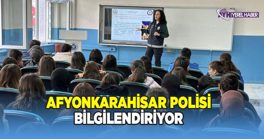 Afyonkarahisar İl Emniyet Müdürlüğü Sandıklı ilçesinde Eğitimler Düzenledi