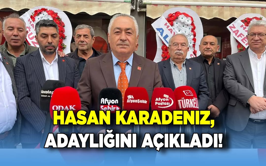 CHP Afyonkarahisar İl Başkan Adayı Hasan Karadeniz Açıklamalarda Bulundu