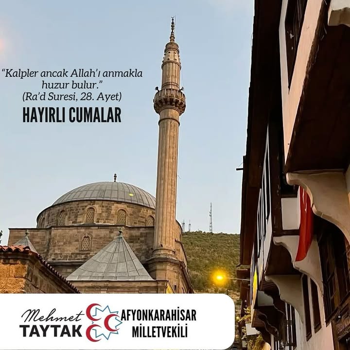 Afyonkarahisar Milletvekilinden Mübarek Günde Dualar Paylaşımı