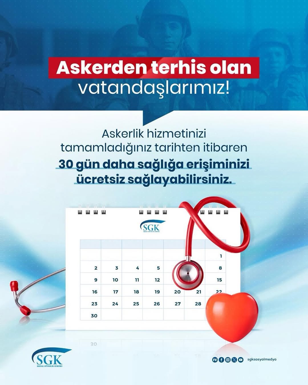 Askerden Terhis Olan Vatandaşlara Sağlık Hizmeti