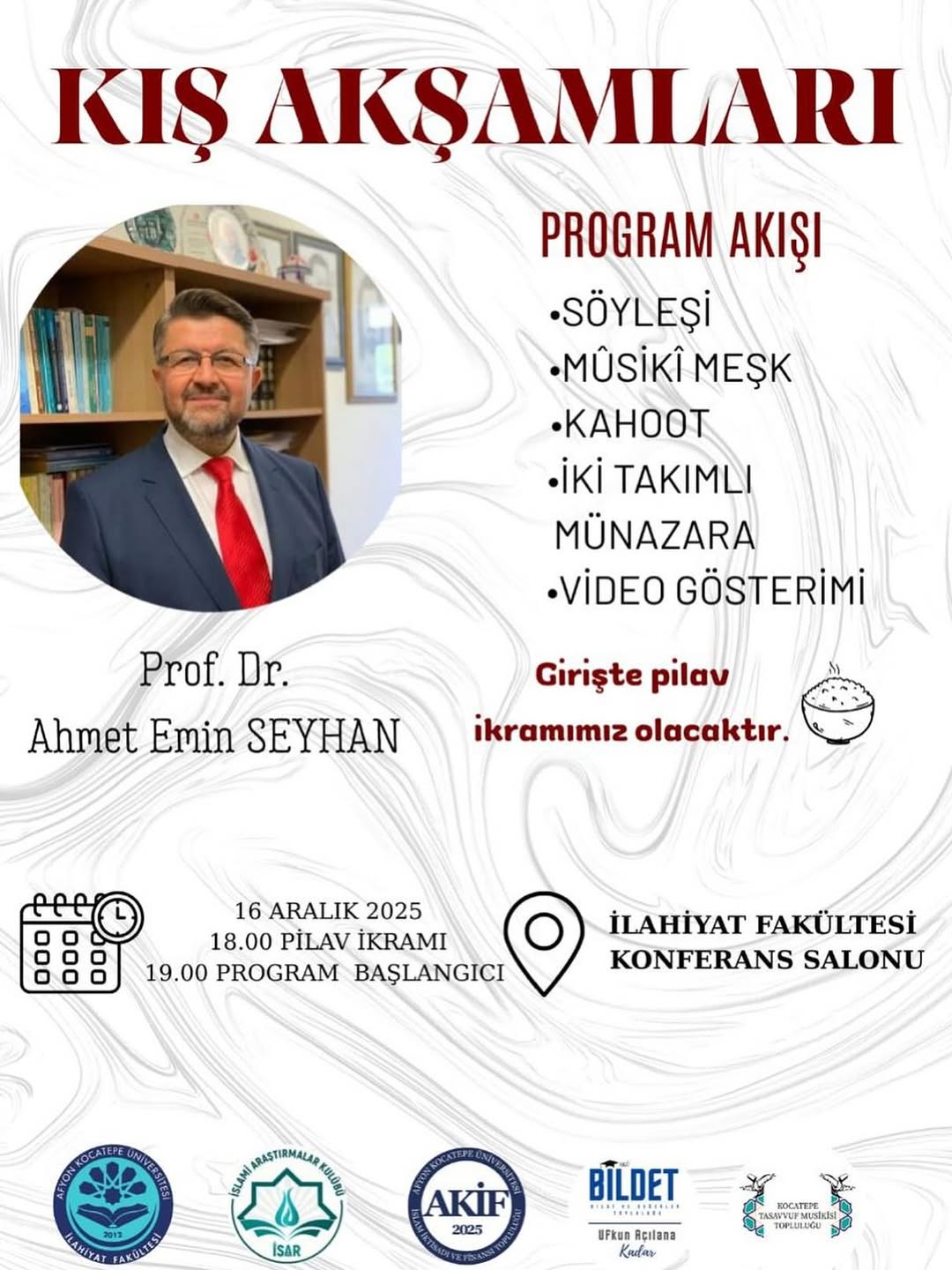 Afyon Kocatepe Üniversitesi'nde Bugün: Kış Akşamları Etkinliği