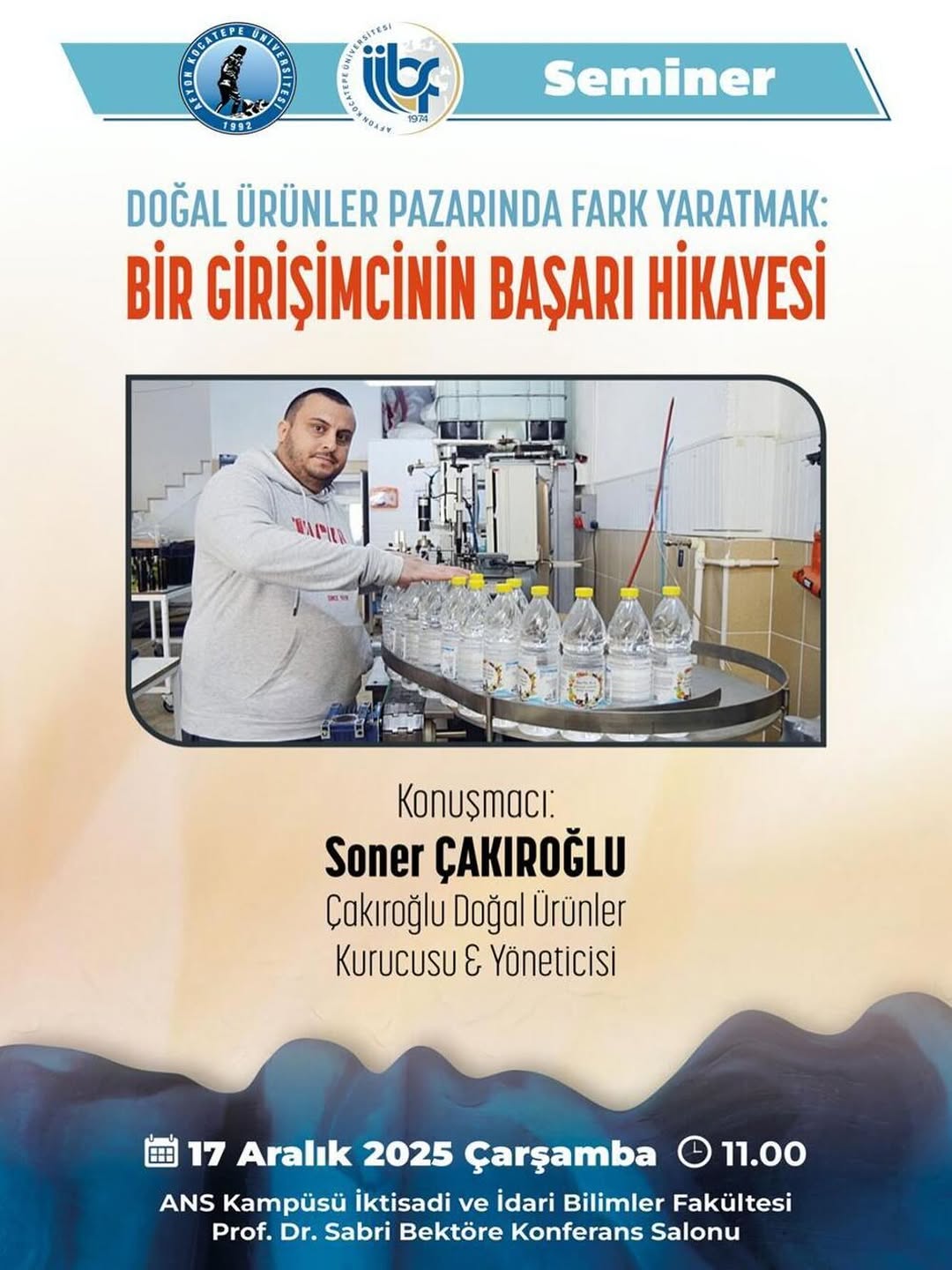 Afyon Kocatepe Üniversitesi'nde Bugün: Doğal Ürünler Pazarında Fark Yaratmak