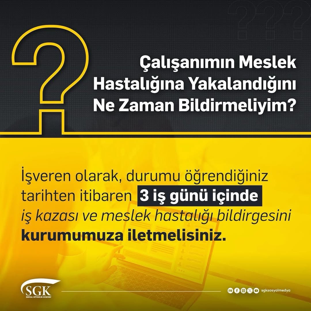 İşverenler Dikkat: Meslek Hastalığı Bildirgesi Zorunluluğu