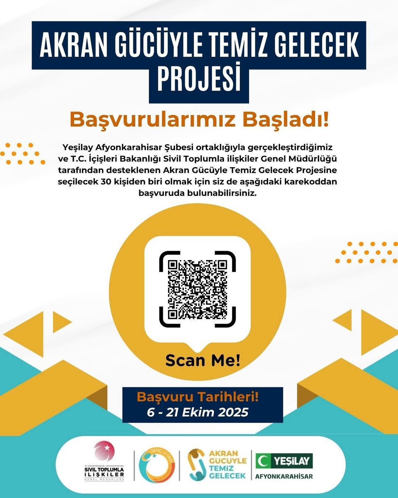 Yeşilay Afyonkarahisar Şubesi İş Birliğiyle Gerçekleştirilen 'Akran Gücüyle Temiz Gelecek' Projesi Başvuruları Başladı