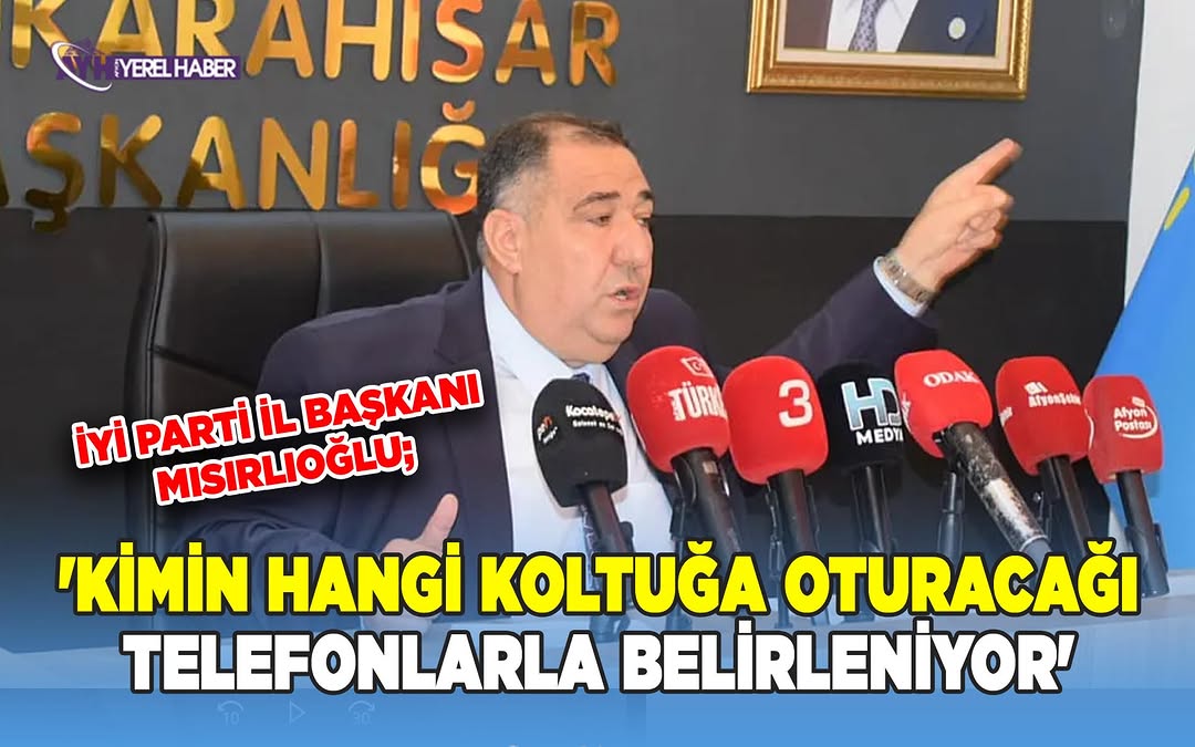 İYİ Parti İl Başkanı Muhammet Mısırlıoğlu, PTT Afyonkarahisar Başmüdürü Mehmet Örsdemir'in Görevden Alınmasını Eleştirdi