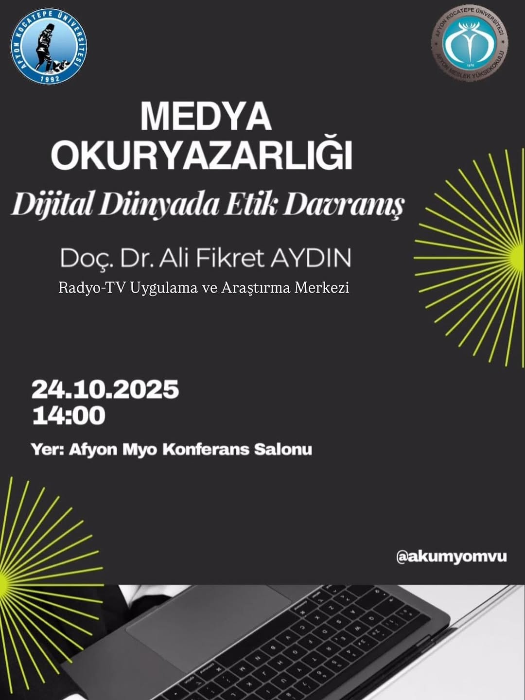 Afyon Kocatepe Üniversitesi'nden Medya Okuryazarlığı Konferansı