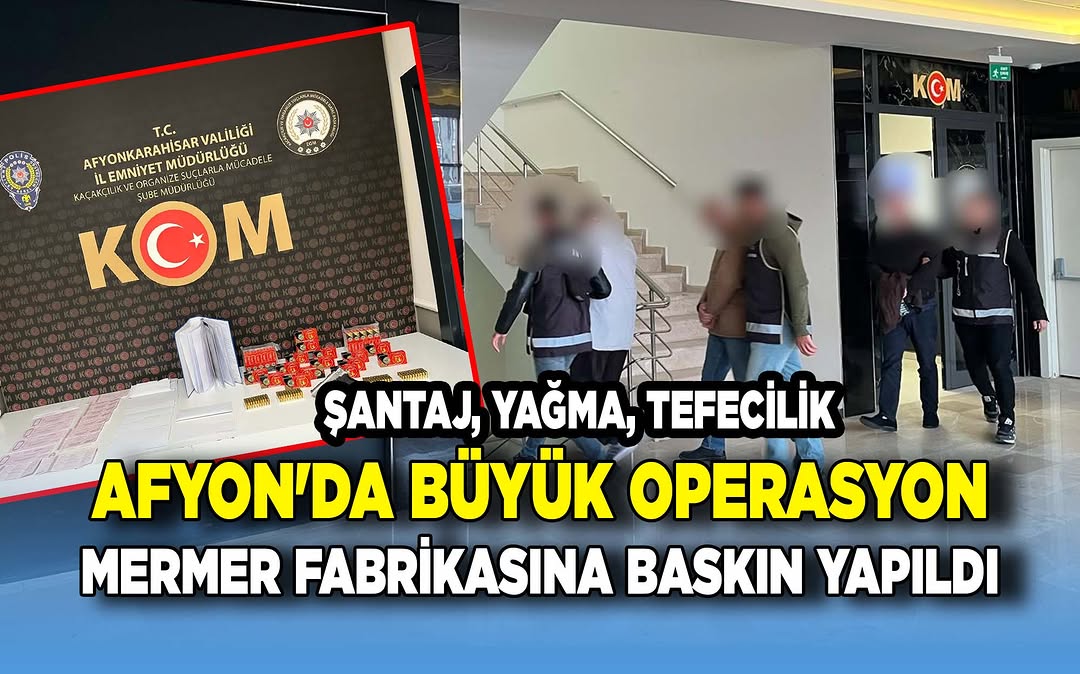 Afyonkarahisar Emniyet Müdürlüğü'nden Mali Suçlara Yönelik Operasyon