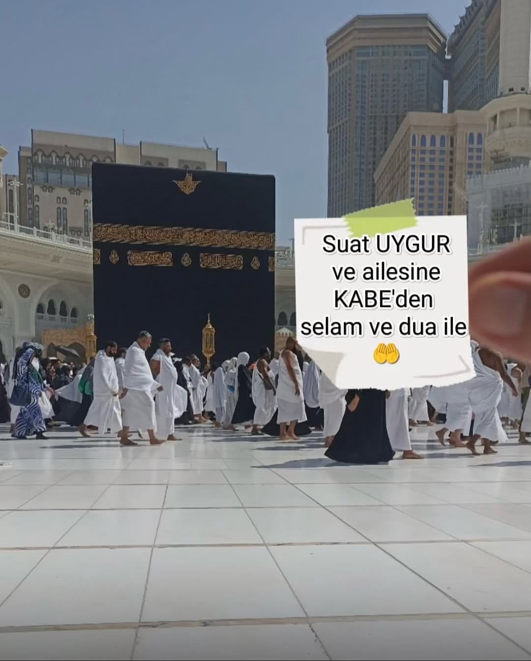 Kabe'den Gelen Dualar İçin Teşekkürler