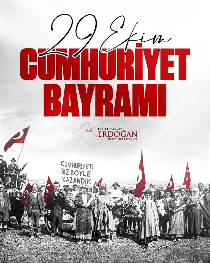 Türkiye Cumhurbaşkanı'ndan 29 Ekim Cumhuriyet Bayramı Mesajı