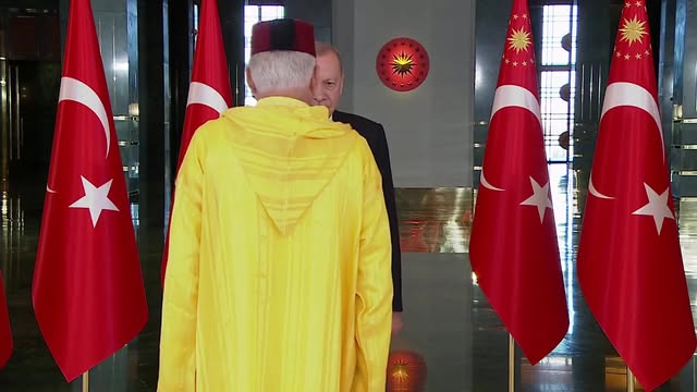 Cumhuriyet Bayramı Tebriklerini Kabul Eden Türkiye Cumhurbaşkanı Recep Tayyip Erdoğan