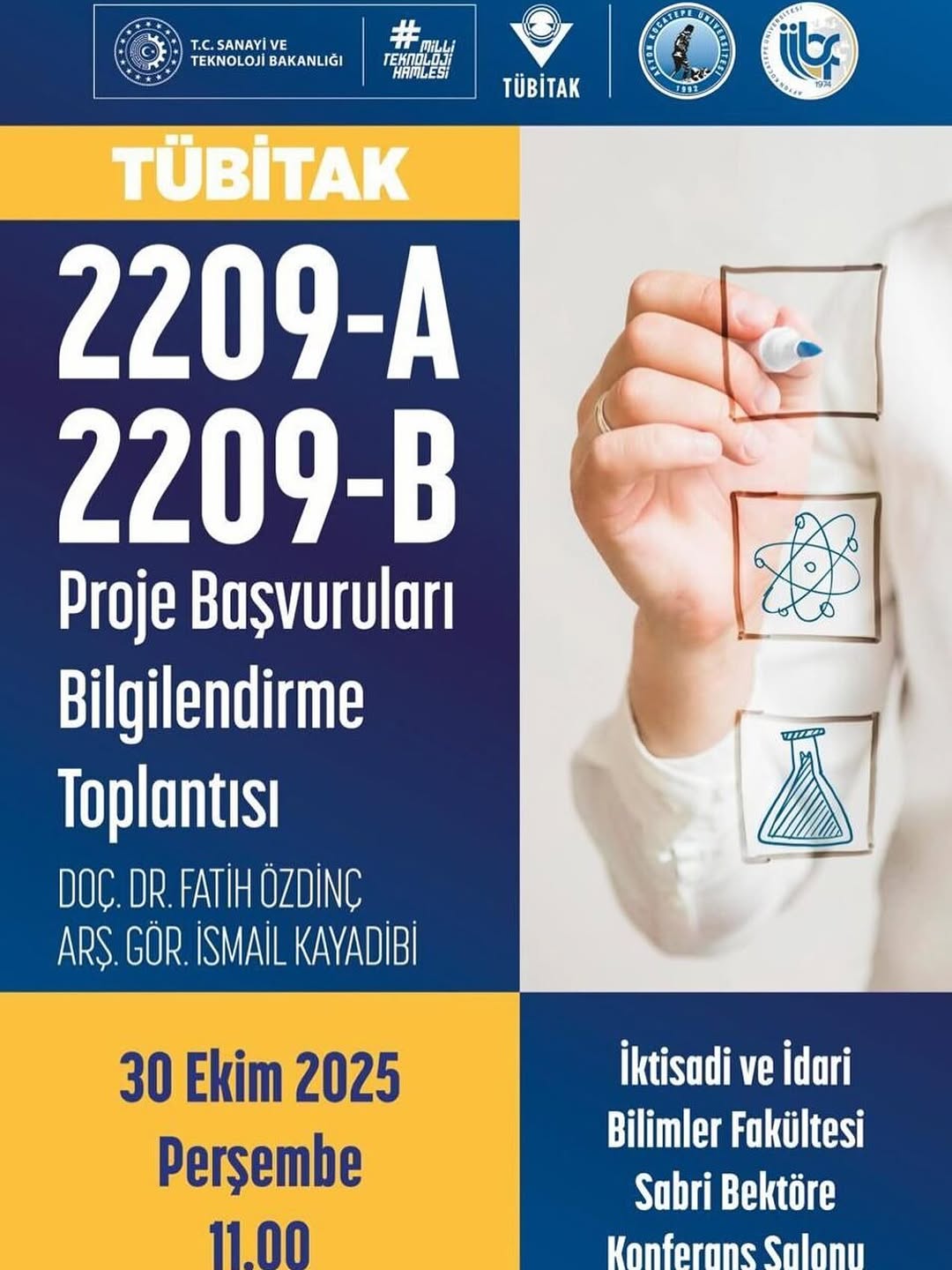 Afyon Kocatepe Üniversitesi'nde Bugün: 2209-A 2209-B Proje Başvuruları Bilgilendirme Toplantısı