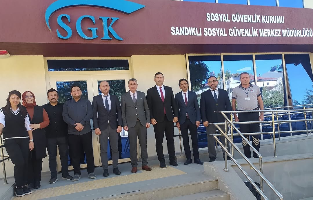 Afyonkarahisar SGK İl Müdürlüğü'nden Sandıklı Sosyal Güvenlik Merkezi Ziyareti