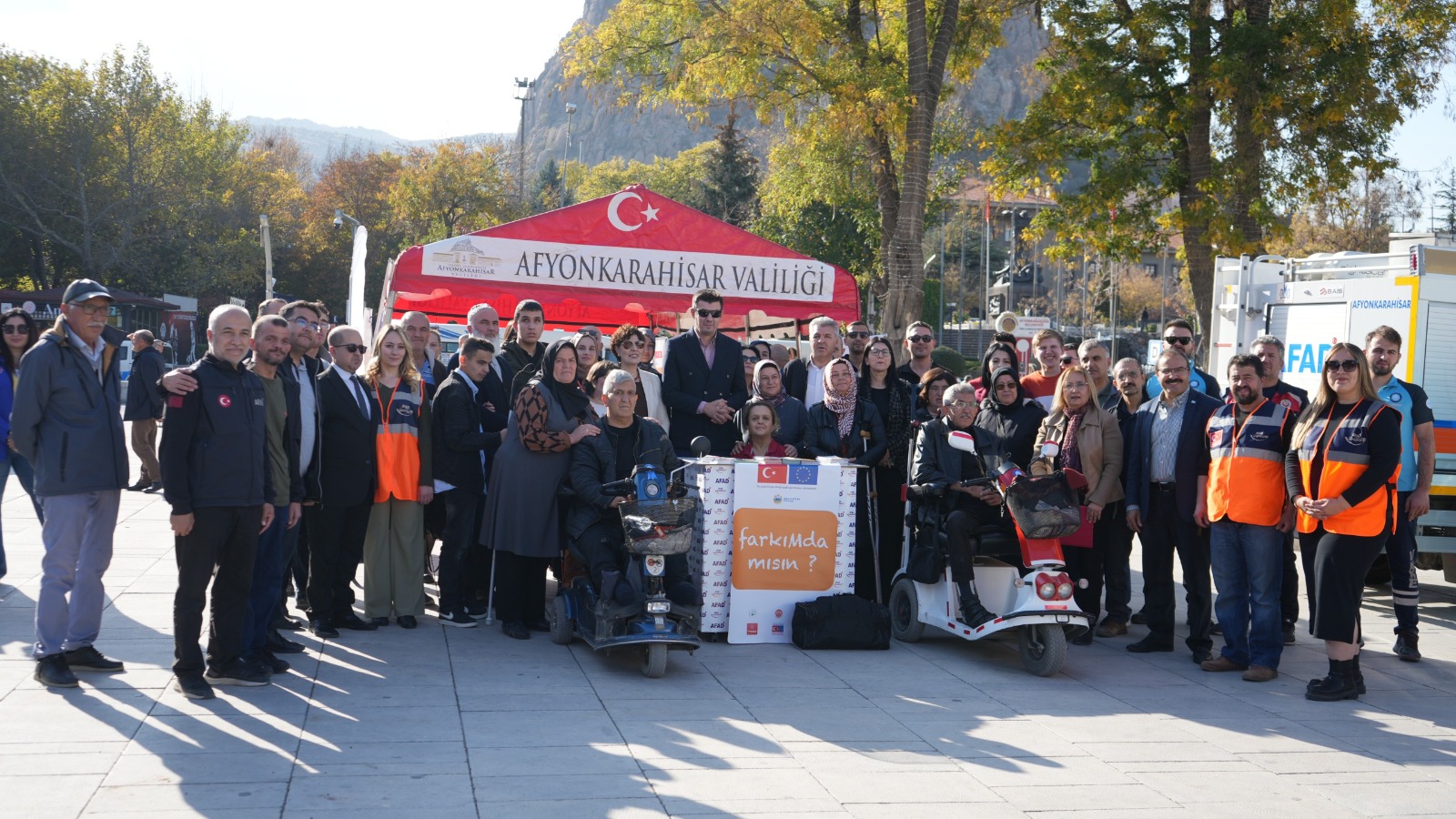 Afyonkarahisar'da Engellilere Yönelik Deprem Tatbikatı Gerçekleştirildi