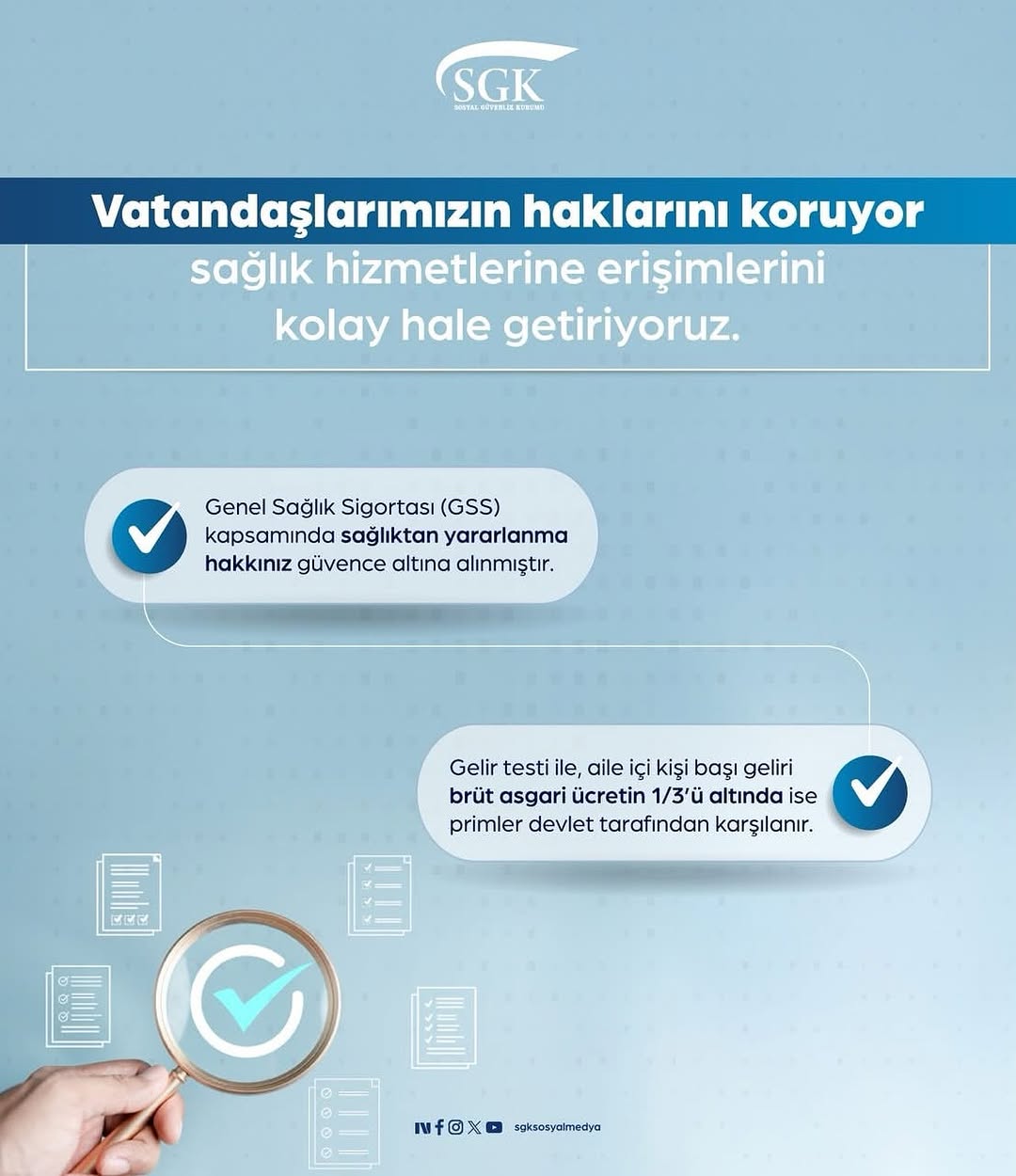 Genel Sağlık Sigortası ile Vatandaşların Hakları Korunuyor