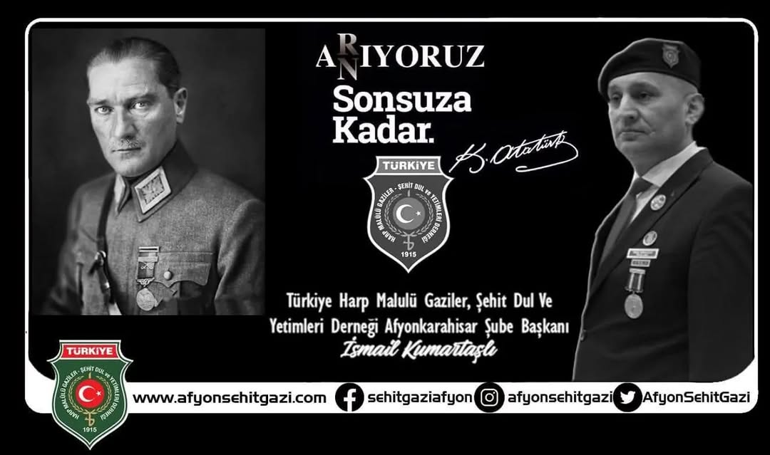 Afyon Şehit Gaziler Derneği'nden Atatürk'ü Anma Mesajı