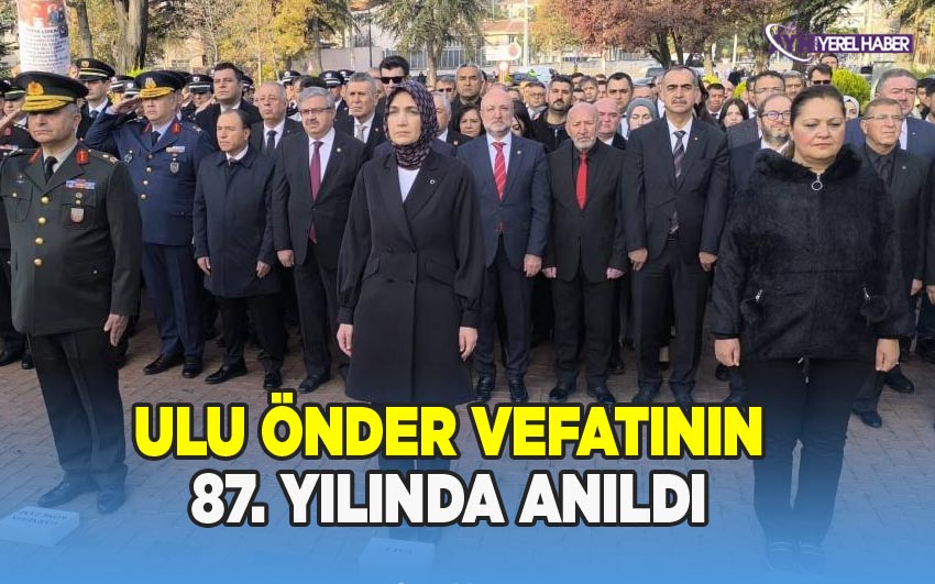 Afyonkarahisar'da Atatürk'ün Vefatının 87. Yılında Düzenlenen Tören