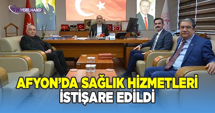 MHP Afyonkarahisar Merkez İlçe Başkanı İbrahim Danaoğlu ve beraberindekiler Afyonkarahisar İl Sağlık Müdürü ile Görüştü