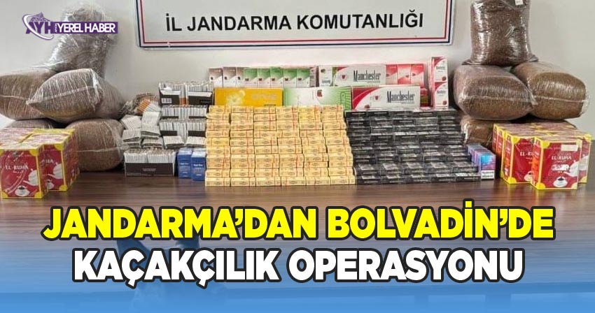 Afyonkarahisar İl Jandarma Komutanlığı'nın Bolvadin İlçesinde Gerçekleştirdiği Kaçakçılık Operasyonu