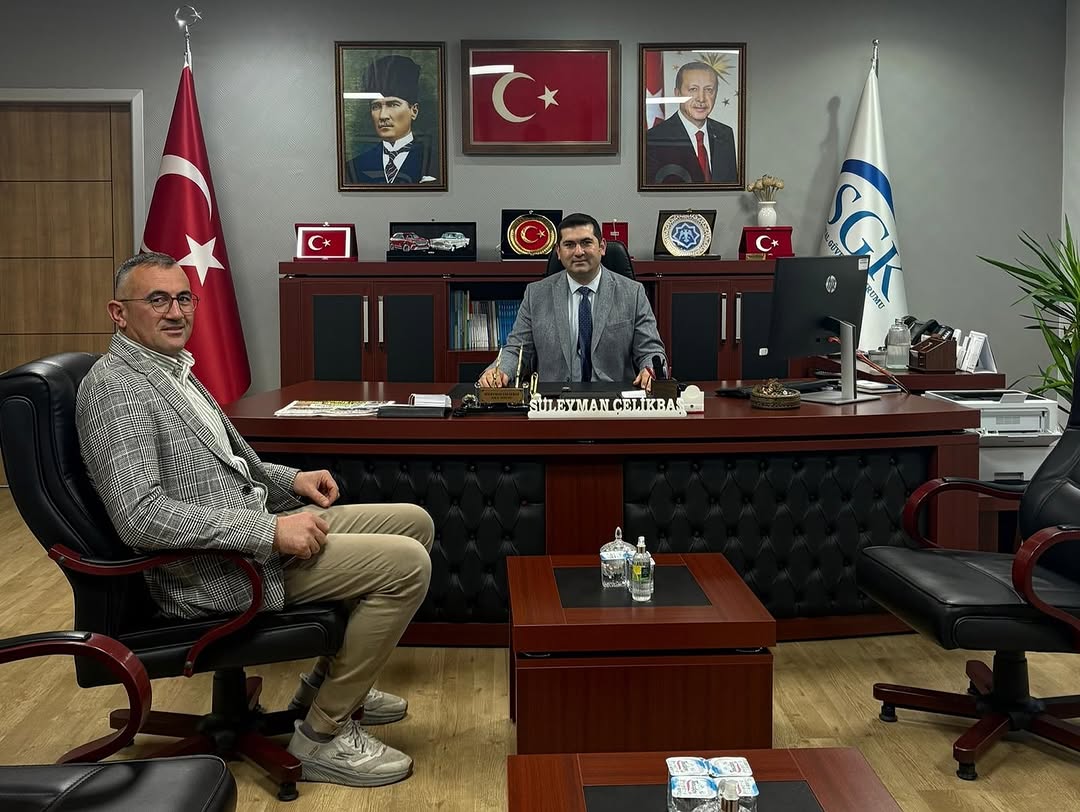 İYİ Parti İl Genel Meclisi Üyesi Mevlüt Türk SGK İl Müdürlüğü'nü Ziyaret Etti