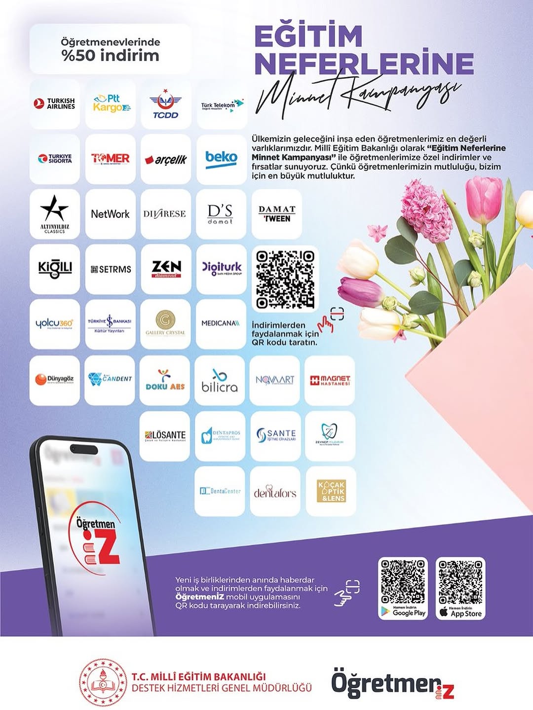 Afyonkarahisar İl Milli Eğitim Müdürlüğü'nden Öğretmenler İçin Minnet Dolu Paylaşım