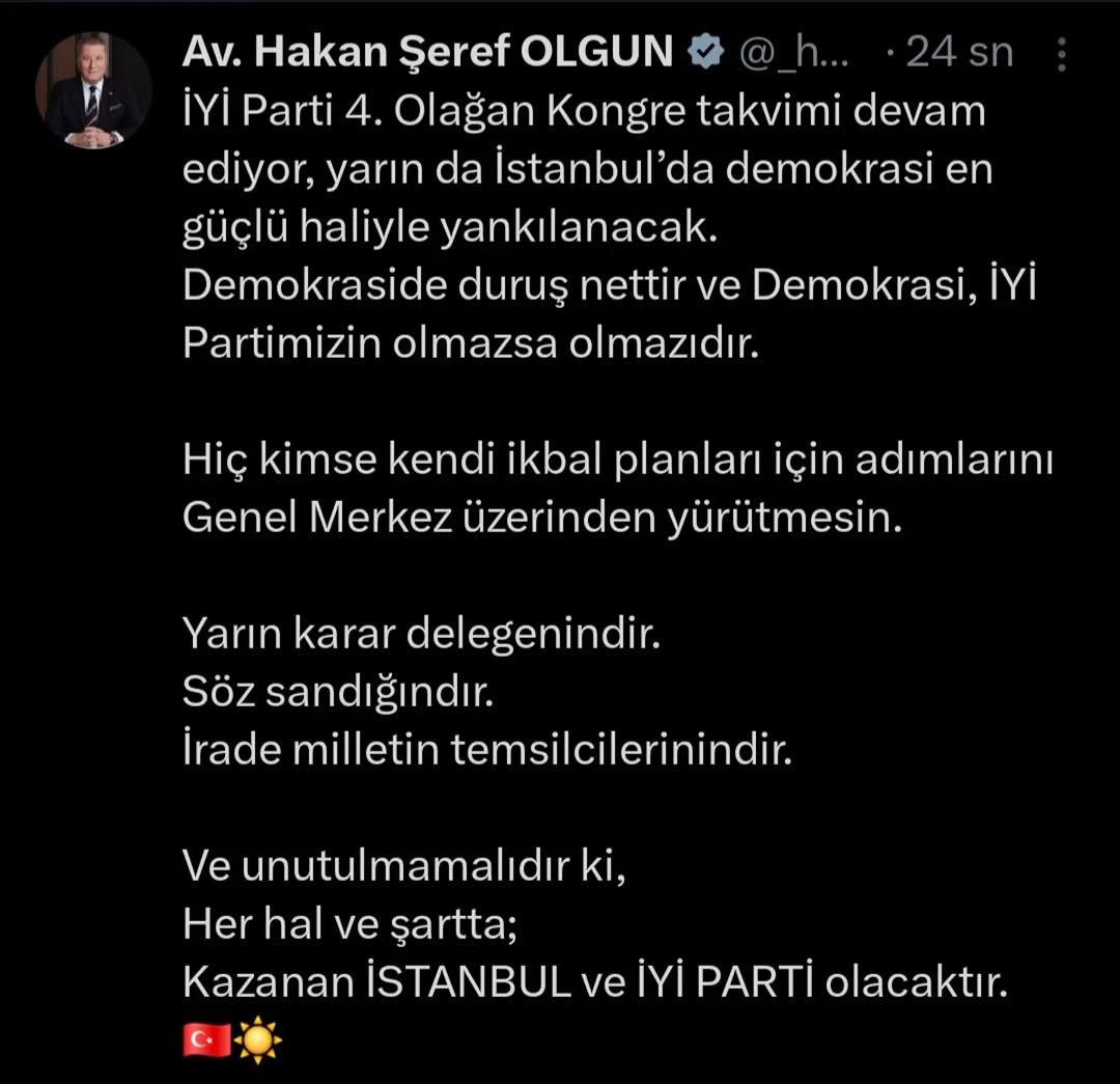 İYİ Parti 4. Olağan Kongre Takvimi Devam Ediyor
