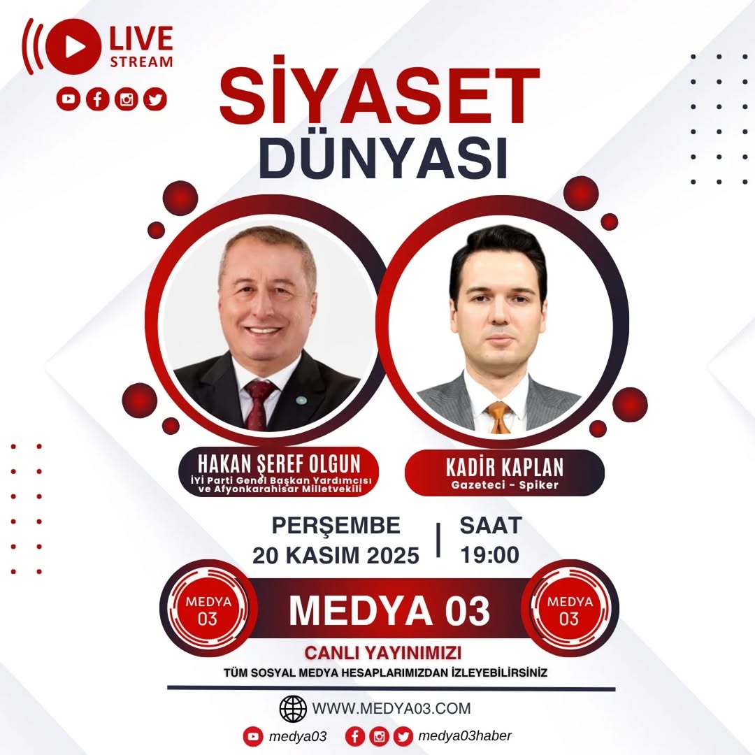 Afyonkarahisar Milletvekili Medya03 Canlı Yayınında