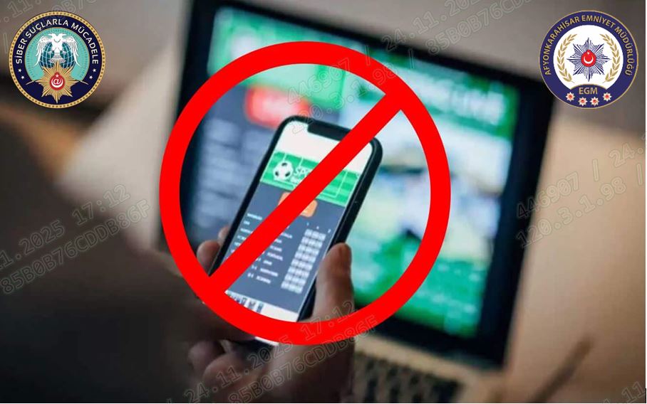 Afyonkarahisar'da Yasa Dışı Bahis Operasyonu: 3 Şüpheli Hakkında Adli İşlem