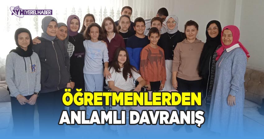 Abdurrahim Mısri Ortaokulu Öğretmenlerinden Örnek Davranış