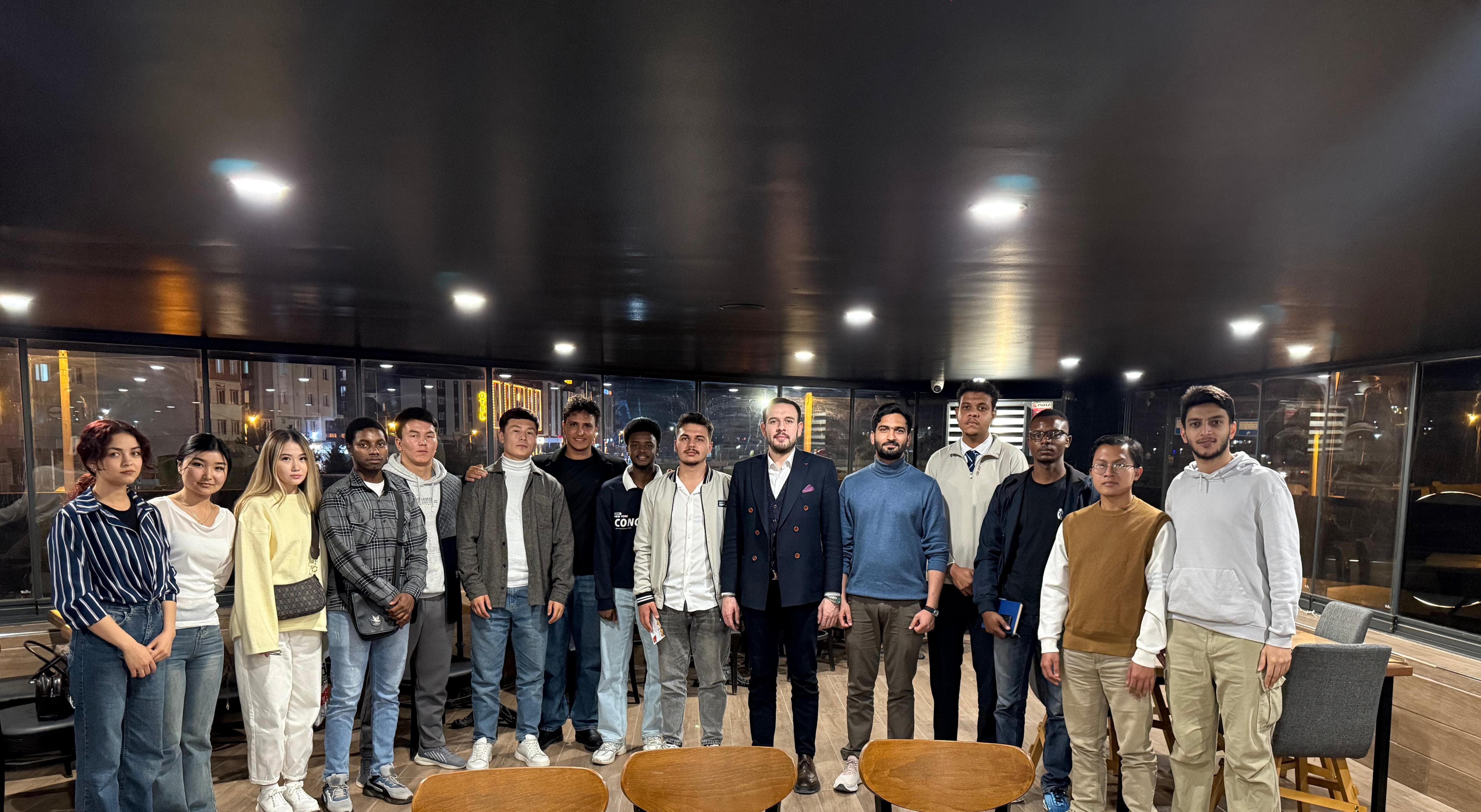 AK Parti Afyonkarahisar İl Gençlik Kolları Başkanı Mehmet Emin İntepe'nin Koordinasyonunda Uluslararası Öğrenci Buluşması