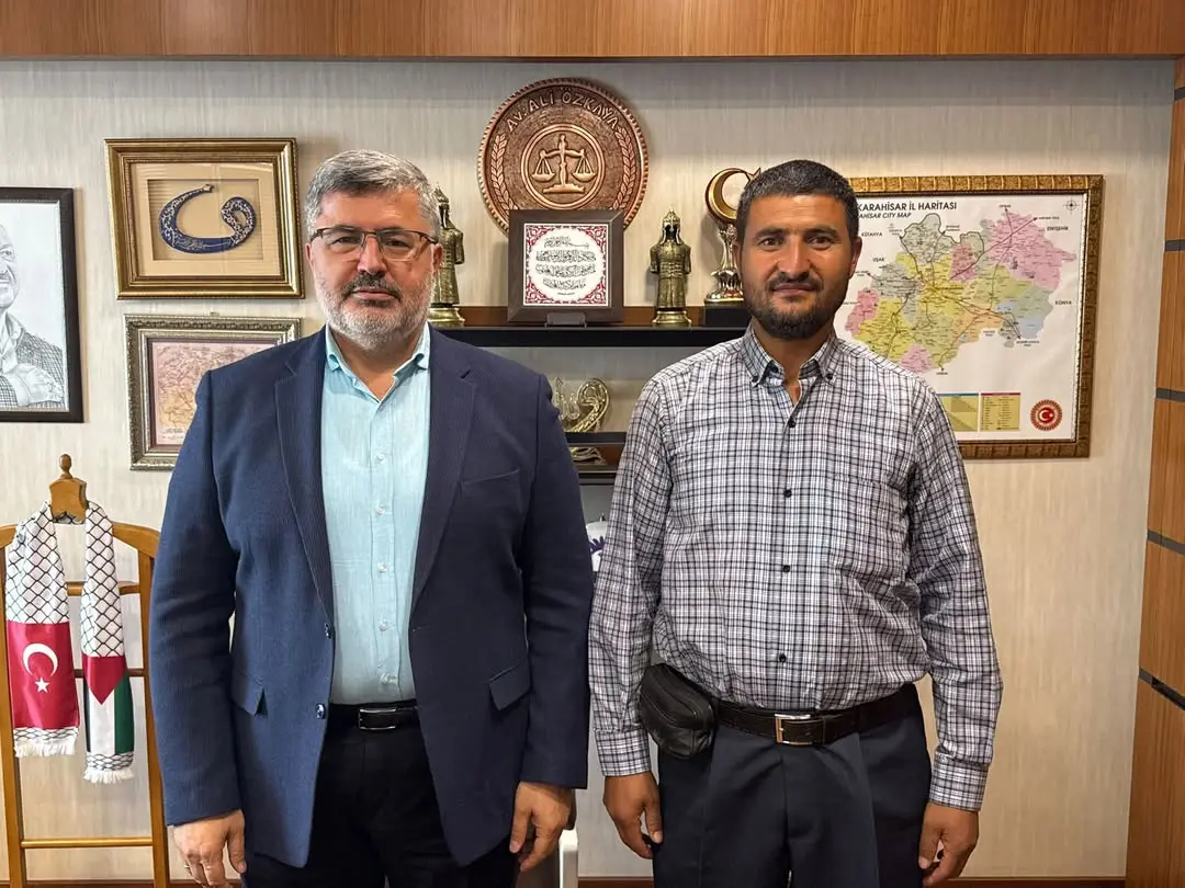 Ak Parti Milletvekili Ali Özkaya, Bayat Kuzören Köyü Muhtarı Ferdi Çeler'i Gazi Meclis'te Ağırladı
