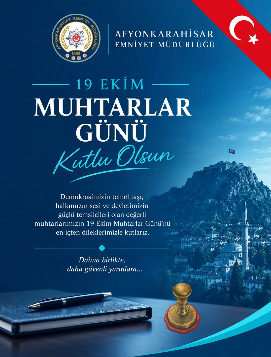19 Ekim Muhtarlar Günü kutlandı