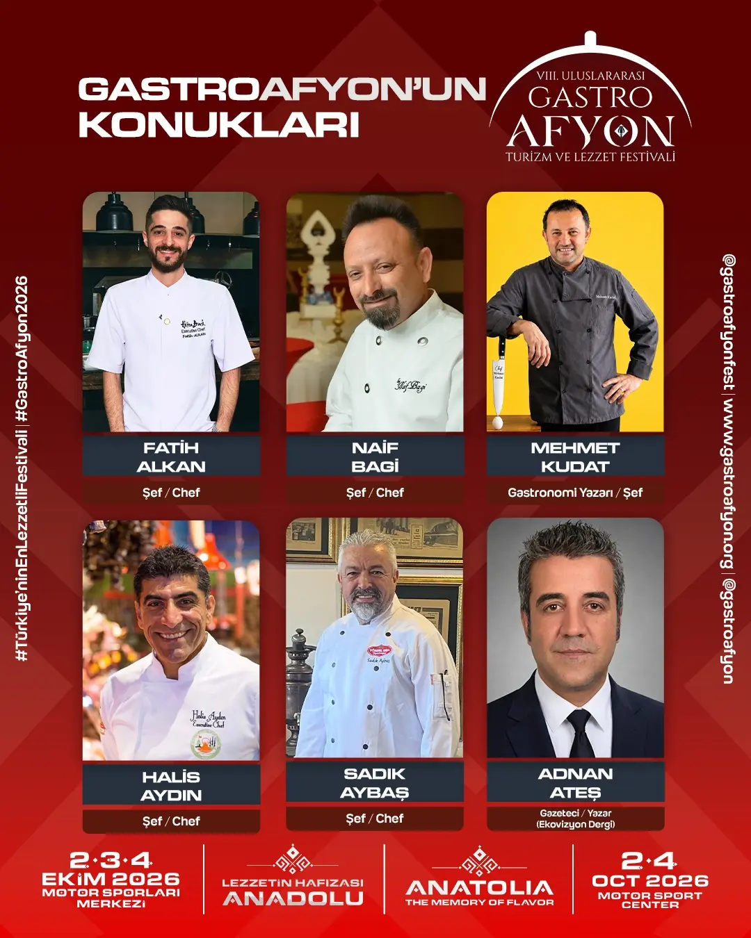 Afyonkarahisar'da VIII. Uluslararası GastroAfyon Turizm ve Lezzet Festivali Başlıyor!
