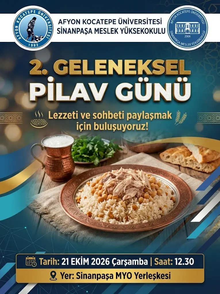 Sinanpaşa MYO'dan Lezzetli Buluşma: 2. Geleneksel Pilav Günü!