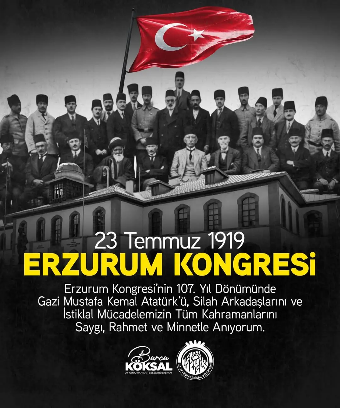 Erzurum Kongresi'nin 107. Yıl Dönümü Kutlaması