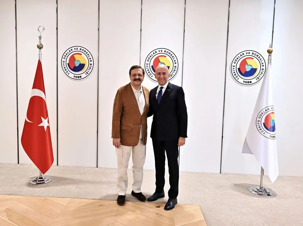 TOBB Başkanı Mustafa Rifat Hisarcıklıoğlu, Balkan Ülkeleri Kültürel Araştırmalar ve Eğitim Vakfı Yönetim Kurulu Başkanı Hıfzı Kuruşa'yı Ağırladı