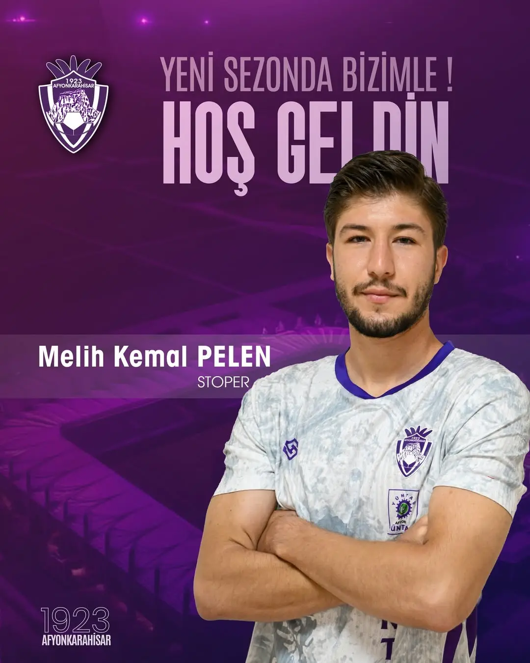 1923 Afyonkarahisar SK, Savunmaya Genç Takviye Yaptı: Melih Kemal PELEN!