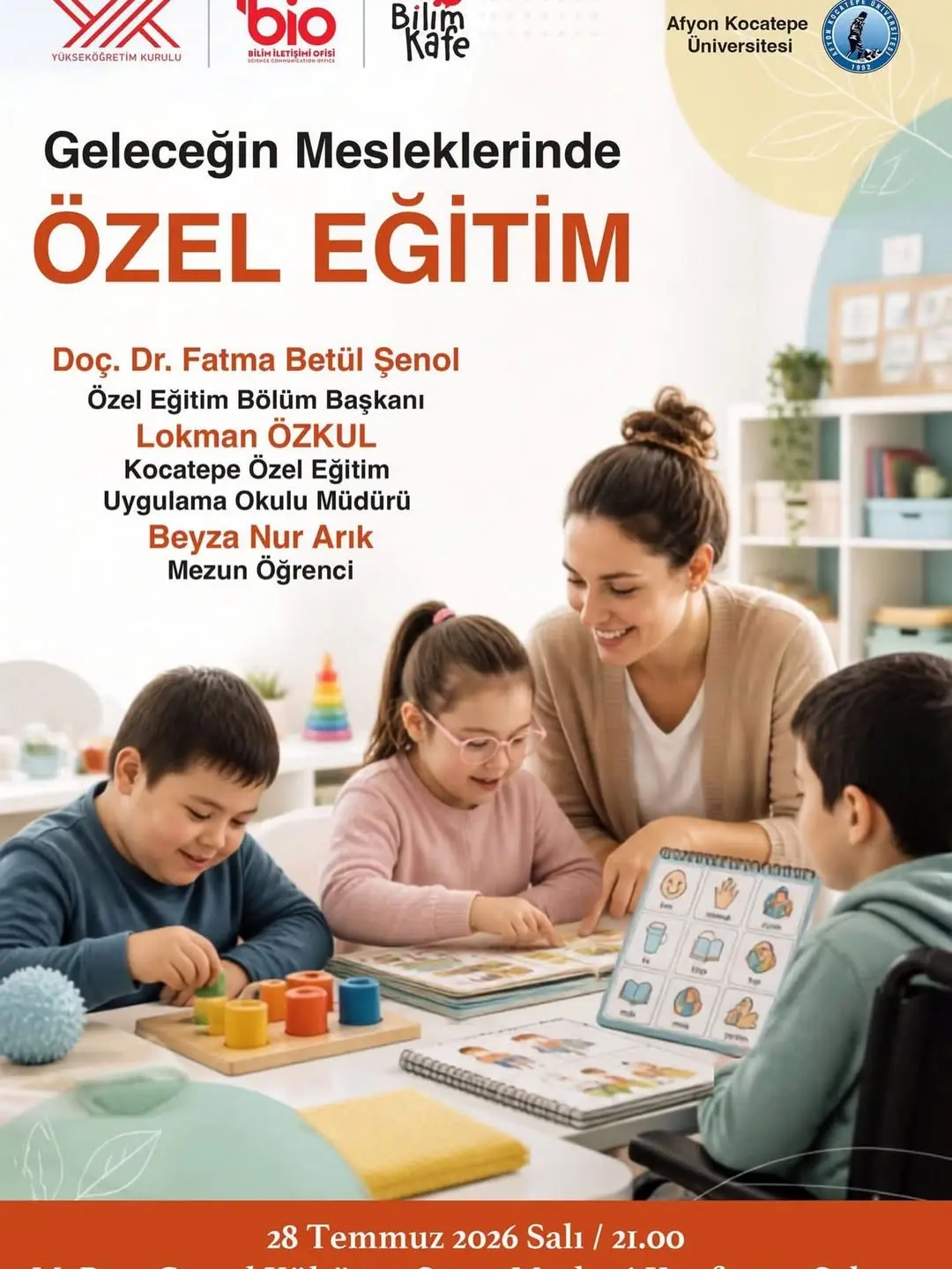 Afyon Kocatepe Üniversitesi'nden Özel Eğitim Konferansı Düzenlenecek