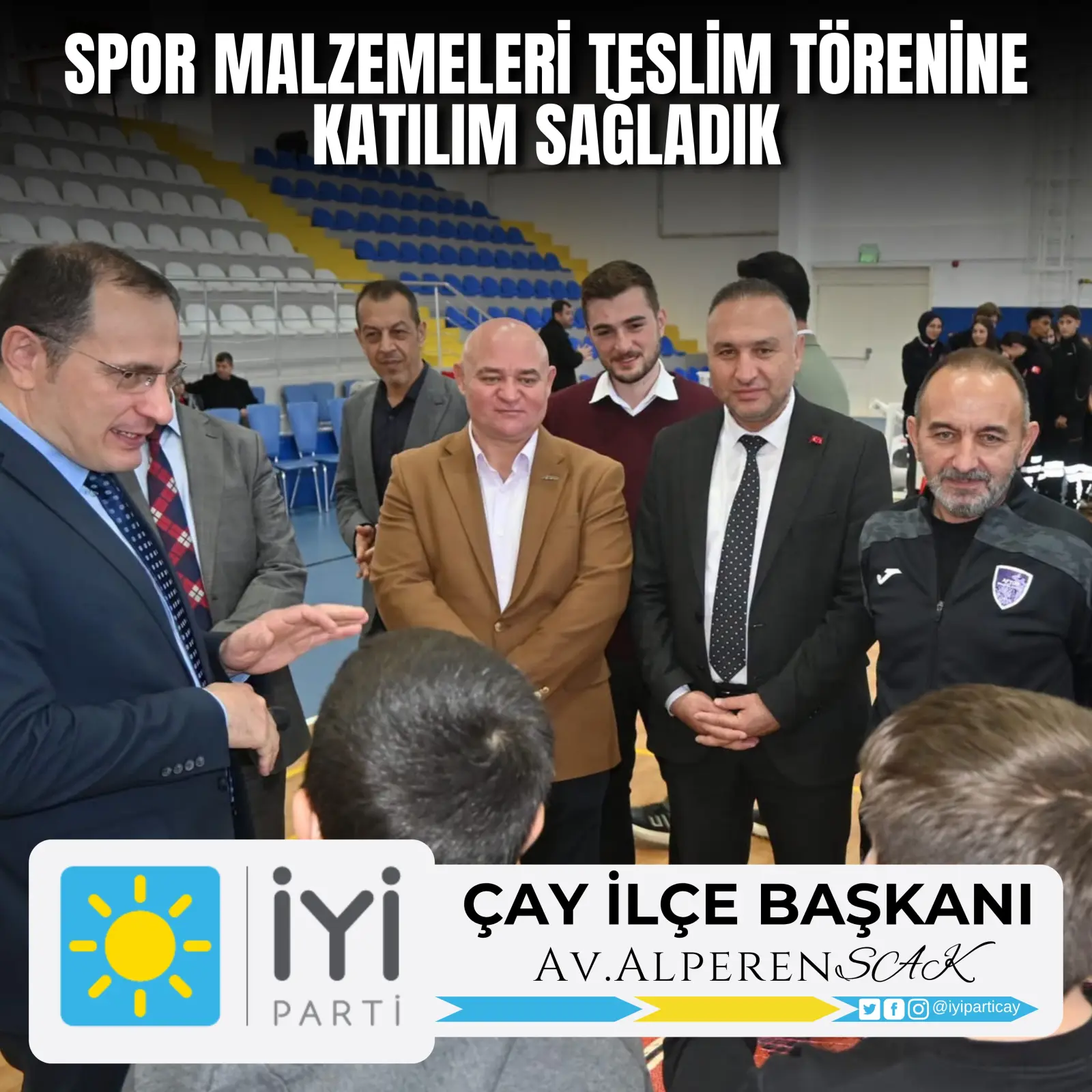 Spor Malzemeleri Teslim Töreni Gerçekleşti