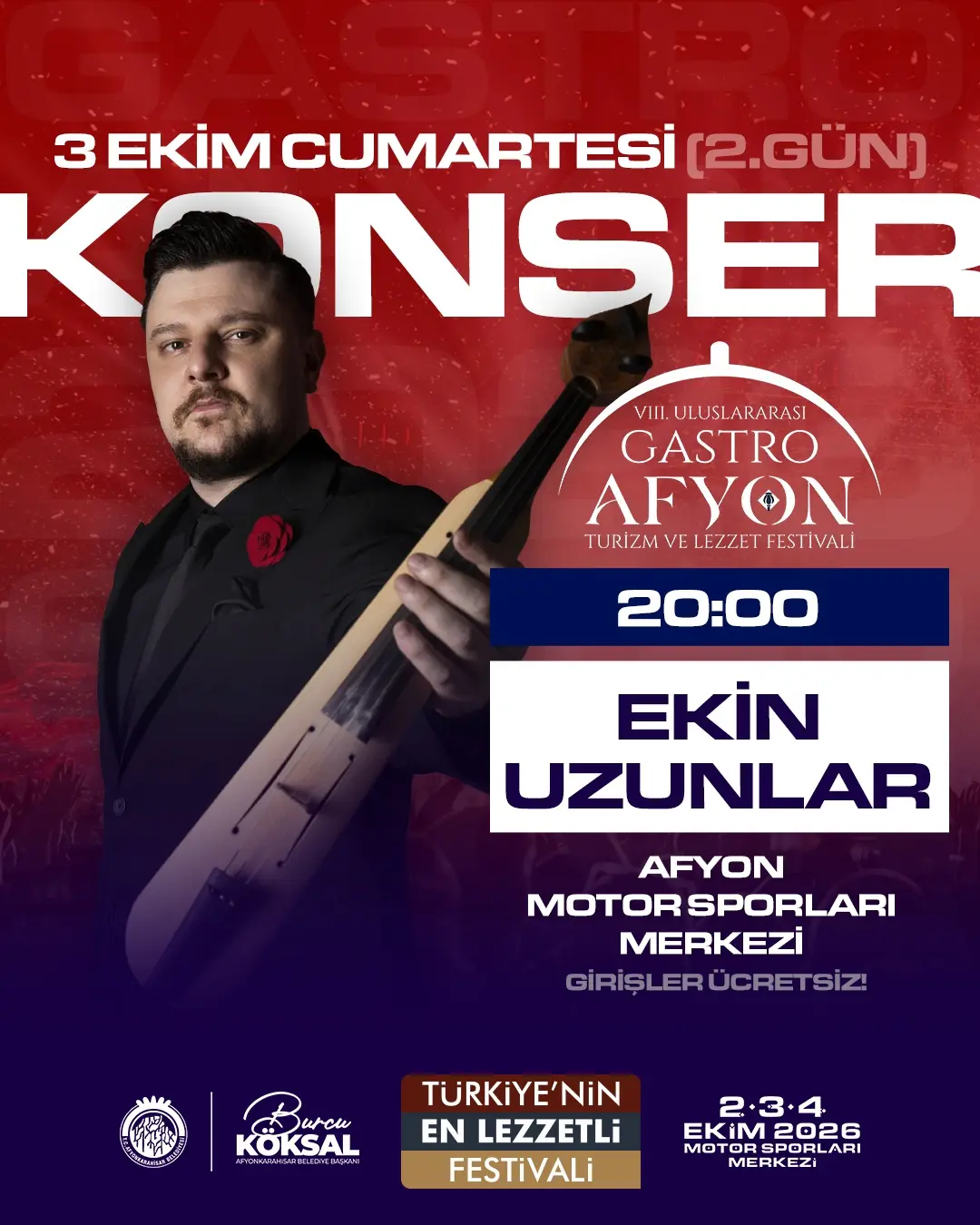GASTROAFYON'da Bu Akşam! Ekin Uzunlar Sahne Alacak