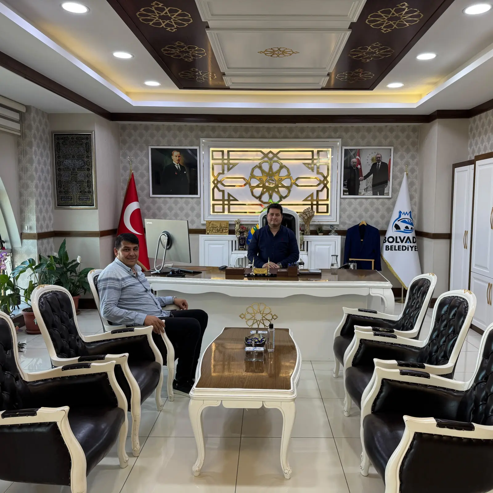 İslam Belhan, Başkan Aynacı'yı Ziyaret Etti