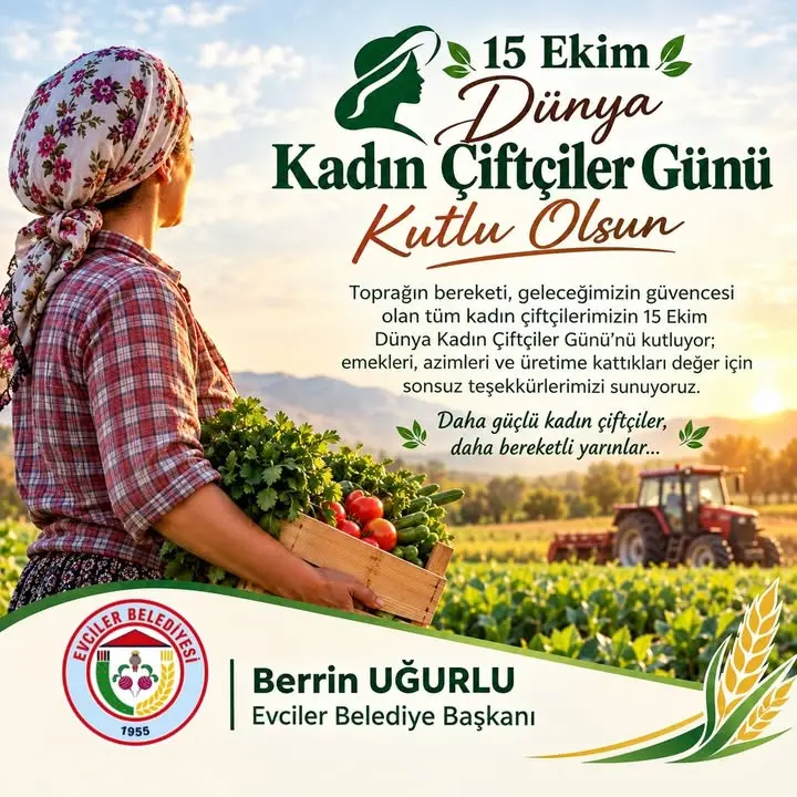 Evciler Belediyesi'nden Kadın Çiftçilere Kutlama Mesajı