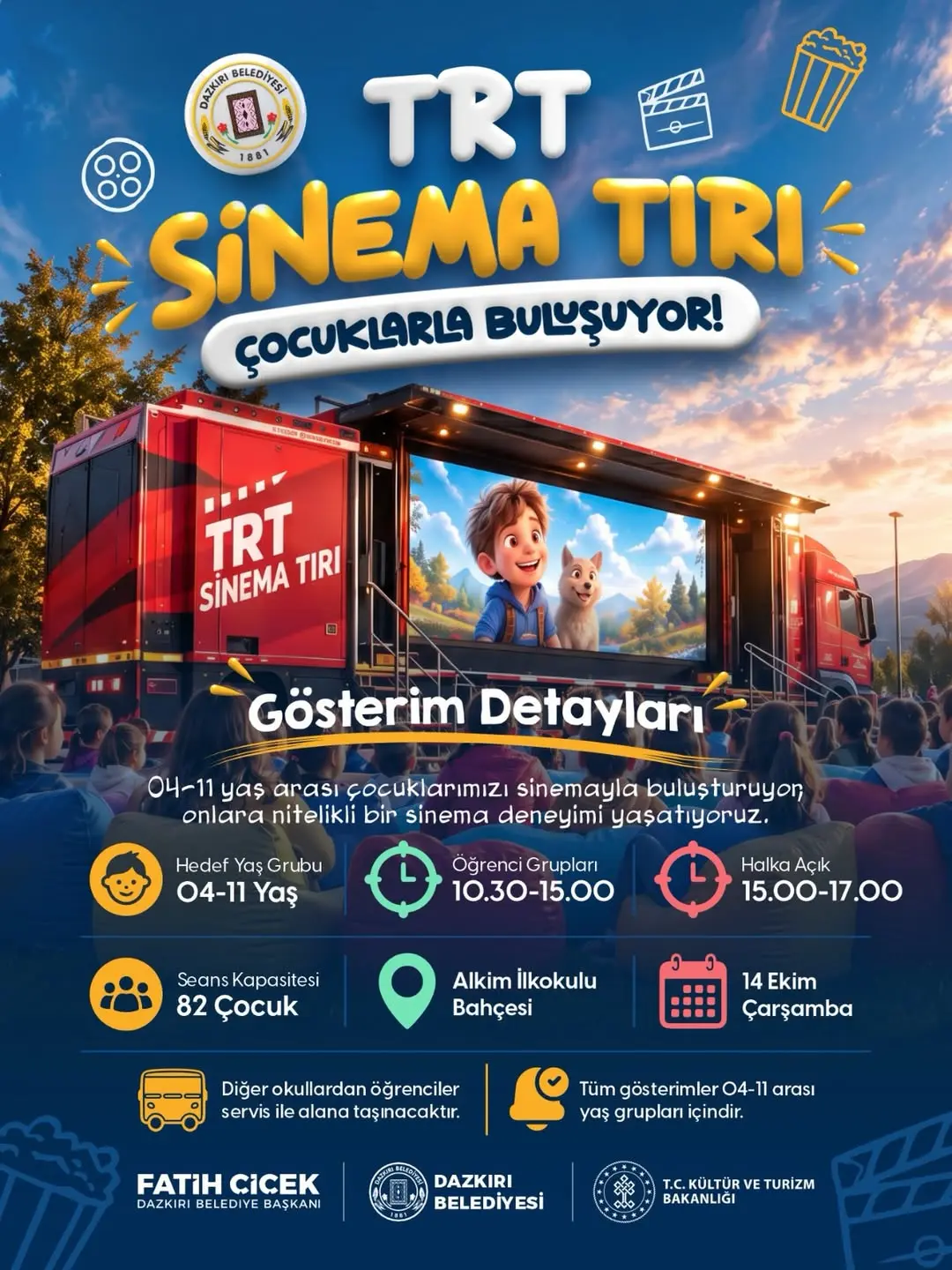 TRT Sinema Tırı Dazkırı'nda Çocuklarla Buluşuyor!