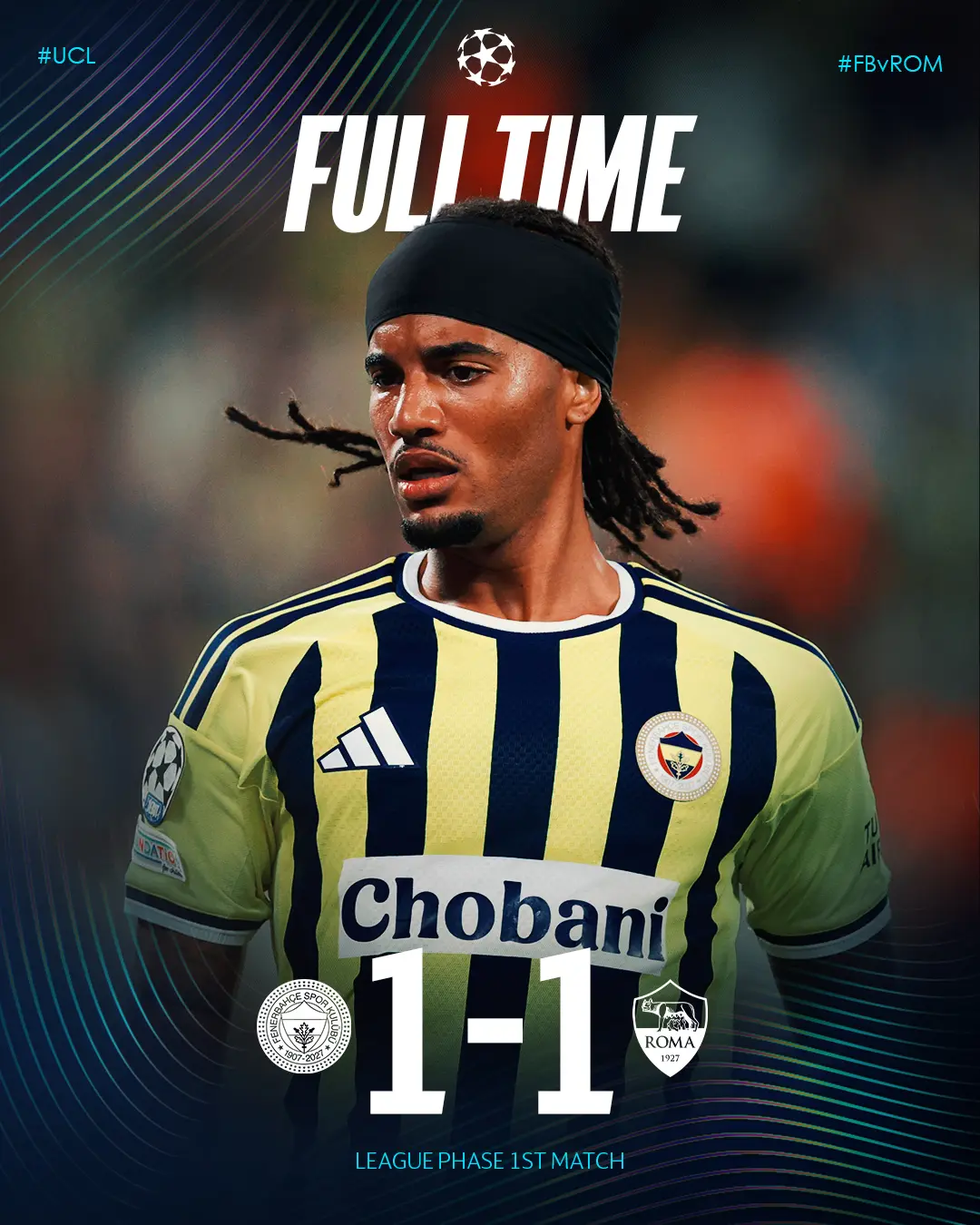 Fenerbahçe ile Roma Arasındaki Maçın Sonucu: 1-1 Beraberlik