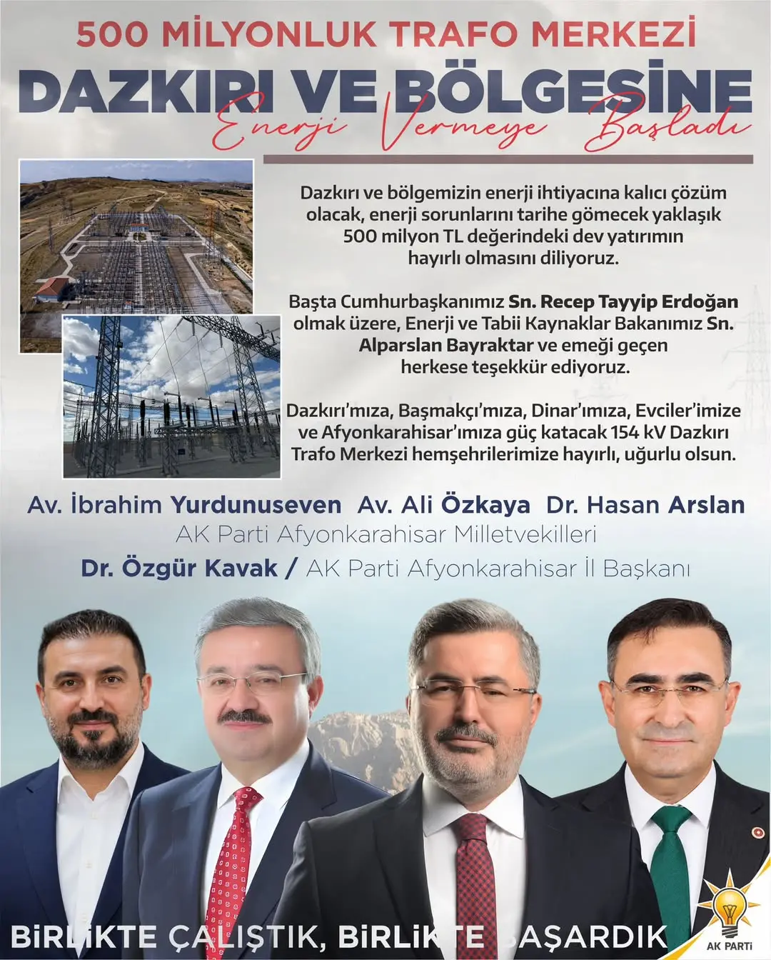 Ak Parti Milletvekili Ali Özkaya'nın Enerji Yatırımı Açıklaması